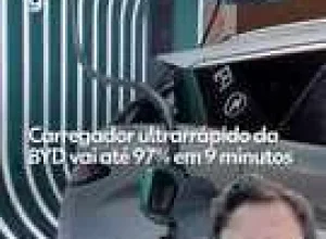 Carregadores ultrarrápidos BYD: 1.000 pontos no Brasil até 2027, recarga de 97% em 9 minutos com sistema de 1.500 kW