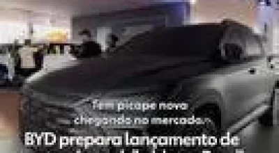 Nova picape BYD Mako deve chegar ao Brasil no final de 2026, terá versão híbrida e mira Fiat Toro e Ford Maverick com preço mais acessível