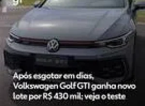 Volkswagen Golf GTI tem novo lote limitado por R$ 430 mil, saiba as regras de compra, desempenho e por que as unidades se esgotaram em um fim de semana